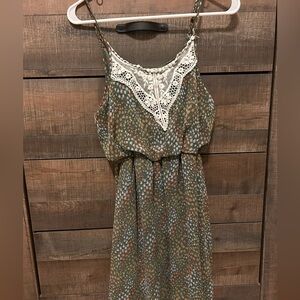 Women’s Dress | Timing Medium Green Boho Lace